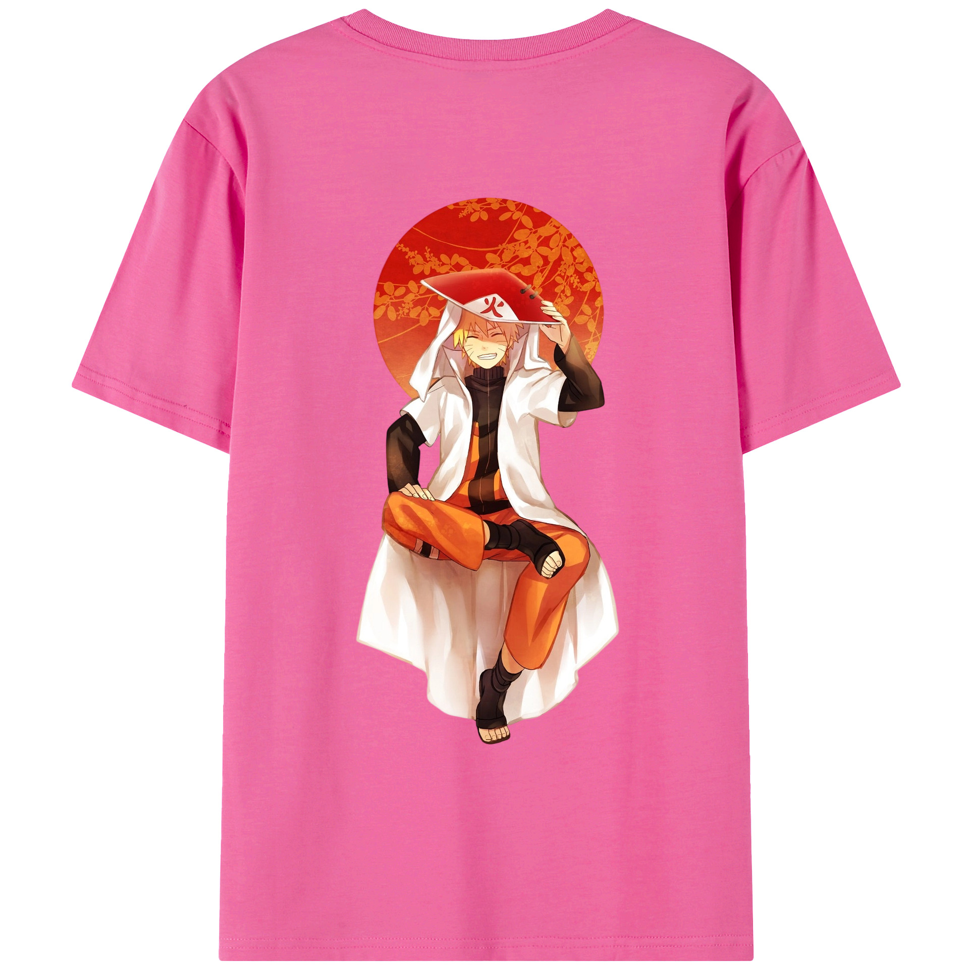 （画像用） NARUTO -ナルト- うずまき ナルト Uzumaki Naruto レディース半袖Tシャツ(バックプリント)